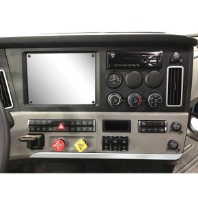 Center Dash Lower Panel Edge Trim for 2018-2023 Freightliner Cascadia in Chrome