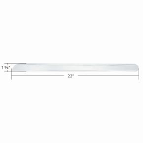Center Dash Lower Panel Edge Trim for 2018-2023 Freightliner Cascadia in Chrome