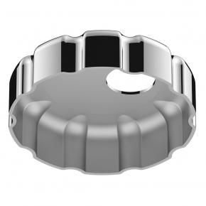 Fuel Cap Cover for Volvo with Key-Lock Cylinder Access in Chrome