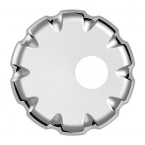 Fuel Cap Cover for Volvo with Key-Lock Cylinder Access in Chrome