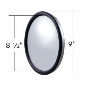 8 1/2 Inch Stainless Convex Mirror with 150R Radius