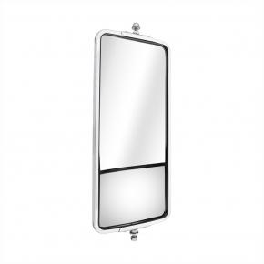 7 Inch x 16 Inch Stainless West Coast Mirror with Convex Lower Mirror - Non Heated