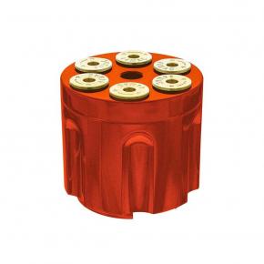 Gun Cylinder 13/15/18 Speed Gearshift Knob - Cadmium Orange