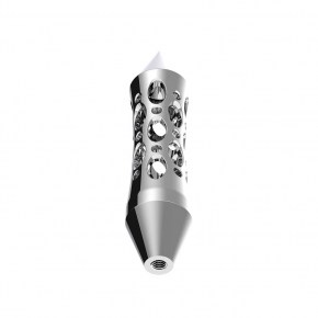 Daytona Style Spike Grip Handle with Beer Tap Adapter in Chrome