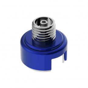 Gearshift Knob Mounting Adapter for Eaton Fuller Style 13/15/18 Speed in Indigo Blue - Thread-On - Vertical Mount