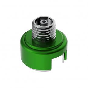 Gearshift Knob Mounting Adapter for Eaton Fuller Style 13/15/18 Speed in Emerald Green - Thread-On - Vertical Mount