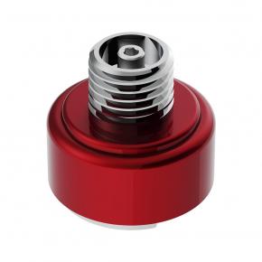 Gearshift Knob Mounting Adapter for Eaton Fuller Style 9/10 Speed in Candy Red - Thread-On - Vertical Mount