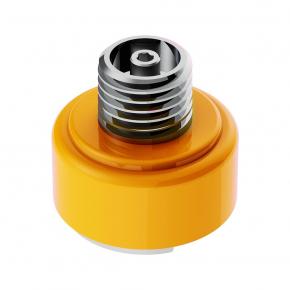 Gearshift Knob Mounting Adapter for Eaton Fuller Style 9/10 Speed in Electric Yellow - Thread-On - Vertical Mount
