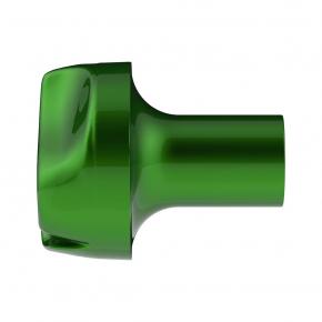 Ace Of Spades Air Valve Knob with Gloss Black Inlay in Emerald Green