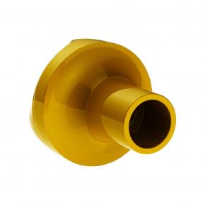Ace Of Spades Air Valve Knob with Gloss Red Inlay in Electric Yellow