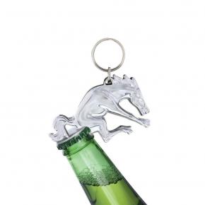 Bucking Horse Key Chain Bottle Opener in Chrome