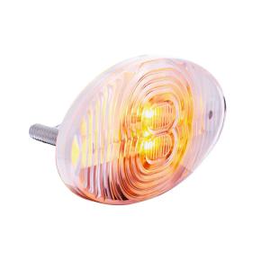 4 Amber LED Fender Turn Signal Light for Freightliner M2 with Clear Lens