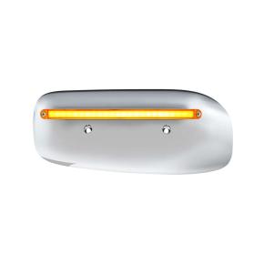 24 Amber LED GloLight Rear Headlight Housing Cover for 2008-2023 Peterbilt 389 with Amber Lens for Driver Side