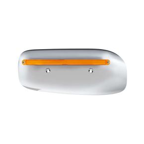 24 Amber LED GloLight Rear Headlight Housing Cover for 2008-2023 Peterbilt 389 with Amber Lens for Driver Side