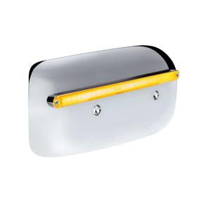 24 Amber LED GloLight Rear Headlight Housing Cover for 2008-2023 Peterbilt 389 with Amber Lens for Driver Side