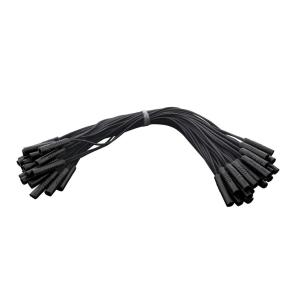 0.180 Inch 50 Female Plug Wire Harness with 12 Inch Lead in Black