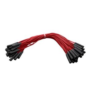 0.180 Inch 50 Female Plug Wire Harness with 12 Inch Lead in Red
