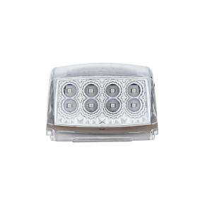 17 Amber LED Reflector Square Cab Light with Clear Lens for Kenworth T800 and W900 in Pack of 5