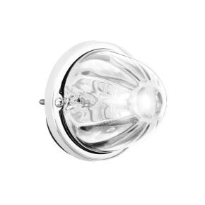 Dual Glass Watermelon Flush Mount Kit with 18 White LED Bulb and Clear Lens