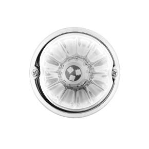 Dual Glass Watermelon Flush Mount Kit with 18 White LED Bulb and Clear Lens