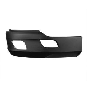 Replacement Bumper Cover with Fog Light Opening for 2013-2021 Kenworth T680 in Black for Passenger Side