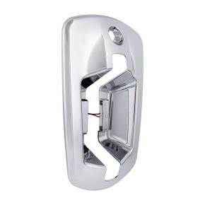 6 Amber LED Door Handle Cover for 2018-2023 Freightliner Cascadia in Chrome for Driver Side