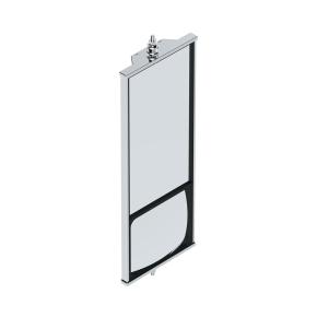 6 Inch x 16 Inch Stainless West Coast Mirror with Convex Lower Mirror - Non Heated