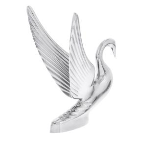 Die-Cast Swan Hood Ornament in Chrome