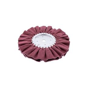 6 Inch Red Treated Airway Buff - 5/8 Inch and 1/2 Inch Arbor