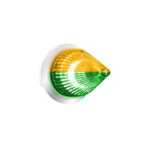4 Amber and Green LED Dual Function Fury Spike Clearance Marker Light with Clear Lens