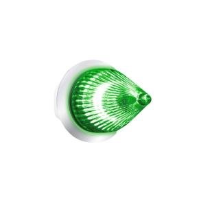 4 Amber and Green LED Dual Function Fury Spike Clearance Marker Light with Clear Lens