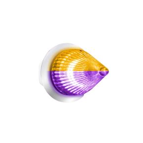 4 Amber and Purple LED Dual Function Fury Spike Clearance Marker Light with Clear Lens