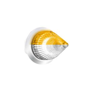 4 Amber and White LED Dual Function Fury Spike Clearance Marker Light with Clear Lens