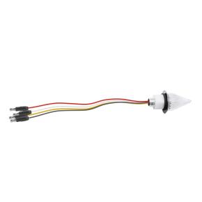 4 Amber and White LED Dual Function Fury Spike Clearance Marker Light with Clear Lens