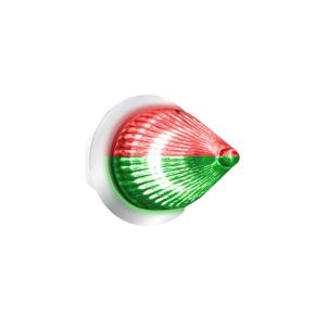 4 Red and Green LED Dual Function Fury Spike Clearance Marker Light with Clear Lens