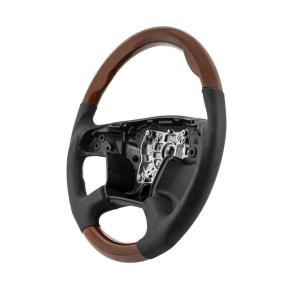 18 Inch YourGrip Leather/Wood Steering Wheel for 2018-2026 Freightliner Cascadia
