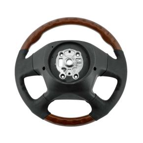 18 Inch YourGrip Leather/Wood Steering Wheel for 2018-2026 Freightliner Cascadia