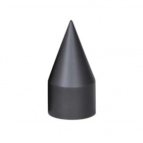 33mm x 4 1/8" Matte Black Spike Nut Cover - Thread-On