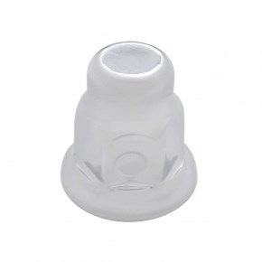 33mm x 2 Inch Chrome Steel Tall Nut Cover with Flange