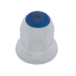 33 mm x 2 Inch Reflector Nut Cover with Flange - Blue