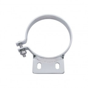 6 Inch Standard Exhaust Clamp for Peterbilt Trucks - Chrome