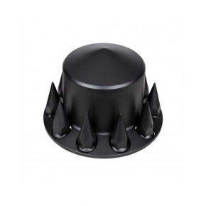 Matte Black Pointed Rear Axle Cover w/ 33 mm Spike Thread-on Nut Cover