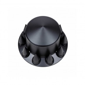 Matte Black Pointed Rear Axle Cover w/ 33 mm Spike Thread-on Nut Cover