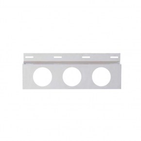 Stainless Top Mud Flap Plate w/ Three 4