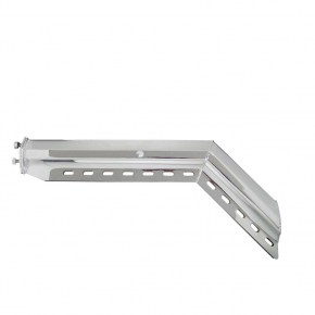 45 Degree Angled Deluxe Stainless Mud Flap Hanger - 2 1/2