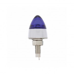 Super Bright 1 LED Bullet License Fastener - Blue LED (2 Pack)