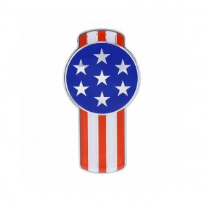 Chrome Hood Emblem for Kenworth T680 and T880 - USA Flag