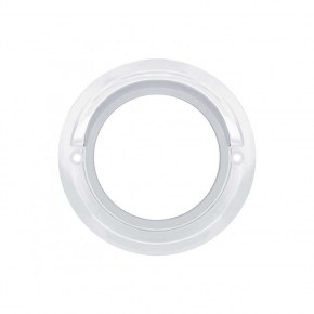 9 LED Mud Flap Universal Hanger End Light w/ Visor - Amber LED/Clear Lens