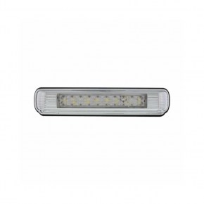 11 LED Chrome License Plate Light w/ Back-Up Light - White LED