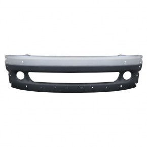 Freightliner Columbia Center Bumper - Silver without Tow Hole